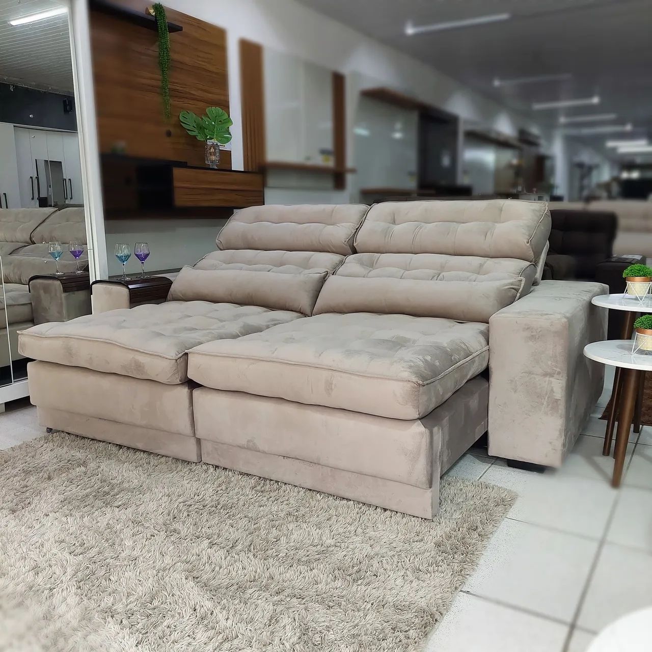 Sofá Retrátil, Reclinavel + USB *