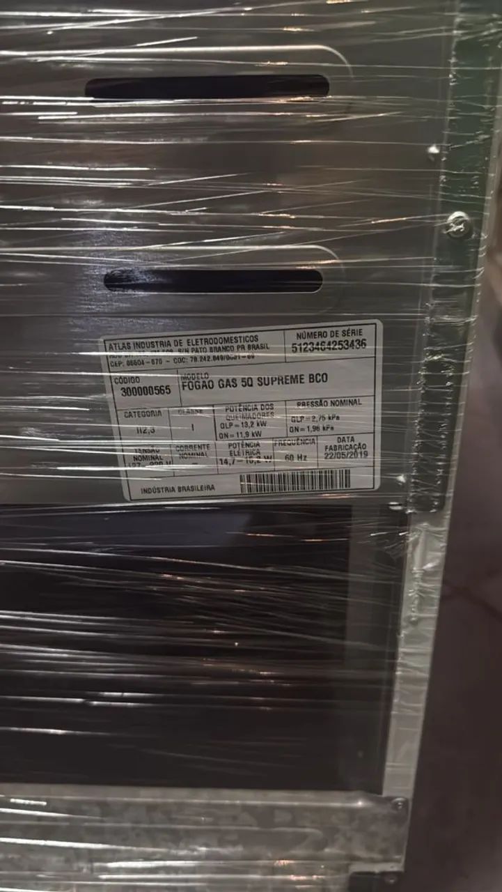 Fogão Dako 5 Bocas Supreme - Mesa de Inox - Branco - Foto 2