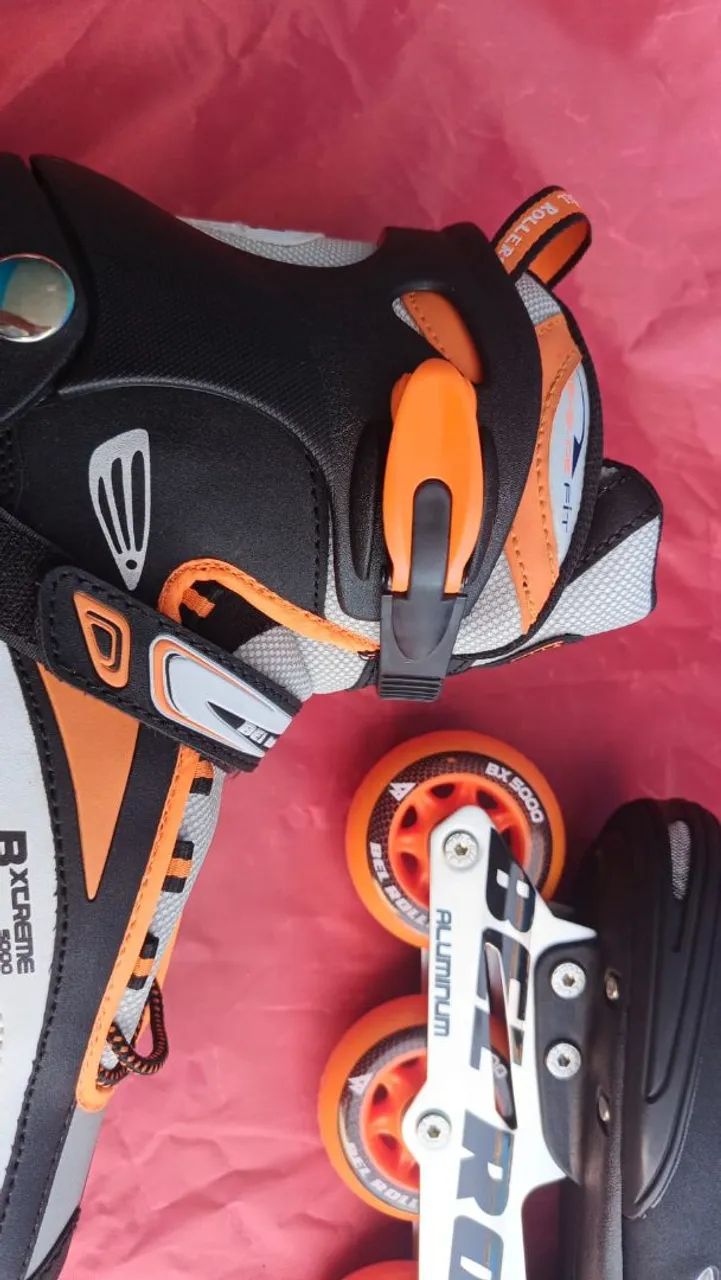 Roller Inline BXtreme 5000 Laranja Bel Novos (PRONTA ENTREGA) - Foto 5