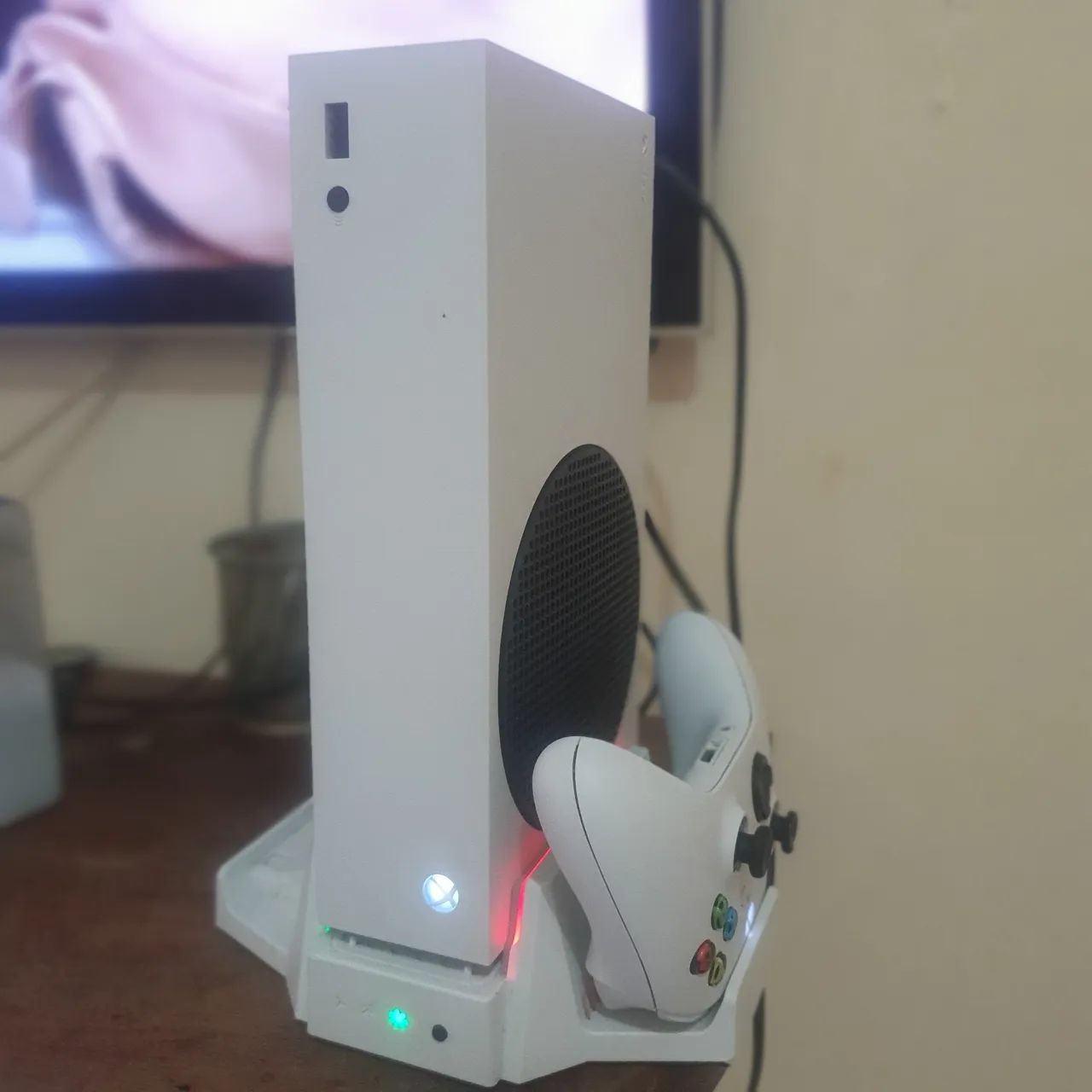 Xbox series + controle + base cooler - TOP