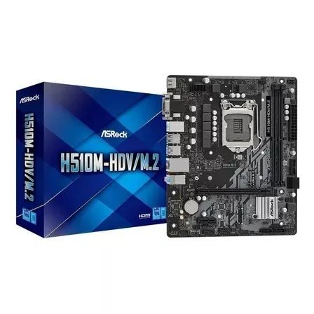 Placa Mae ASRock H510M-HVS R2.0, DDr4 10ªe 11ª Geração Intel - Loja Coimbra Computadores