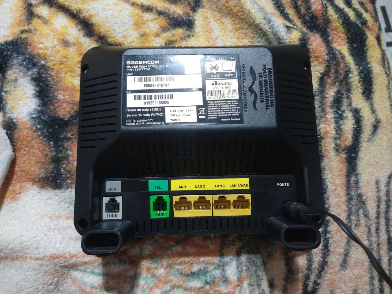 Modem wi-fi roteador funcionando perfeitamente valor r$ 40 - Foto 2