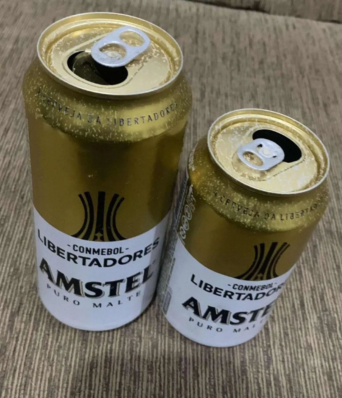 2 Latas Amstel Libertadores 2019 vazias Higienizadas COLECIONADOR - Foto 4