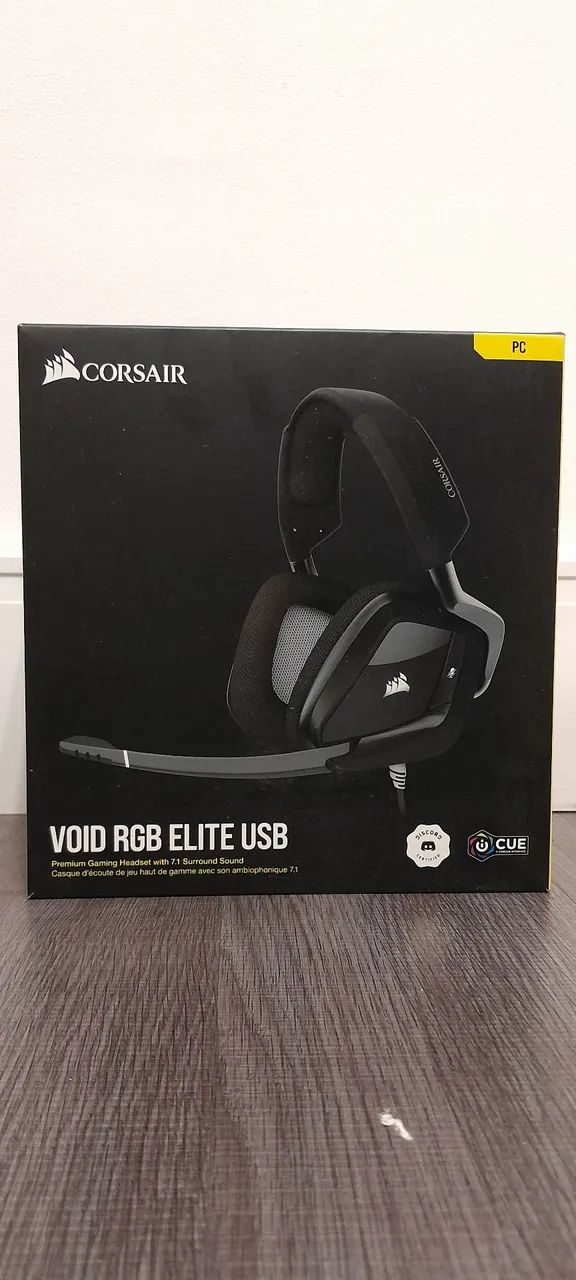 Headset Gamer Corsair VOID RGB Elite USB 7.1 Surround Sound