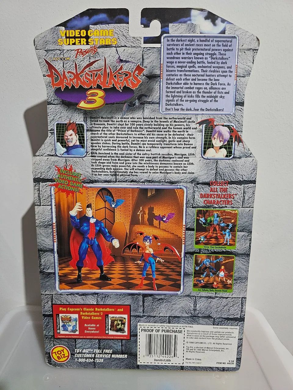 Darkstalkers 3 Figures - Dimitri, Lilit, Victor e Ghost Professor - Foto 3
