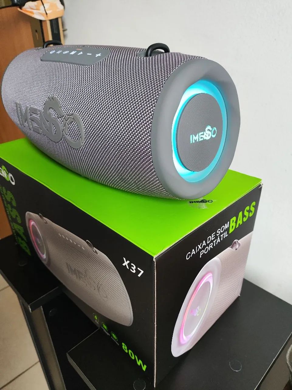 Caixa de Som Bluetooth Imenso X37 Cinza - Foto 2