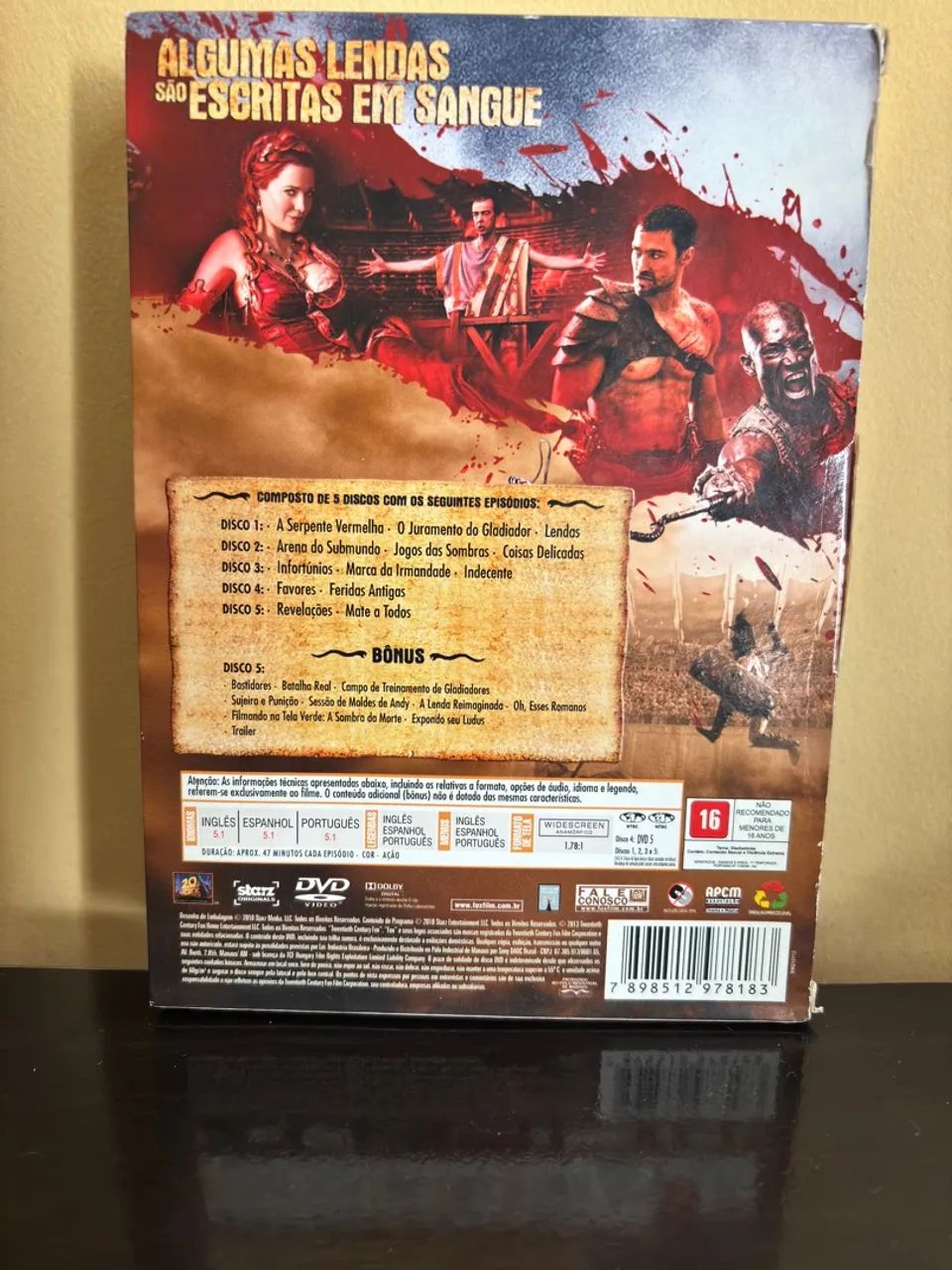 Spartacus: Sangue e Areia - 1ª Temporada Completa DVD - Foto 2