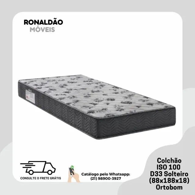 Colchão Solteiro Misto D33 88cm Iso 100 Ortobom - Entrega Rápida!