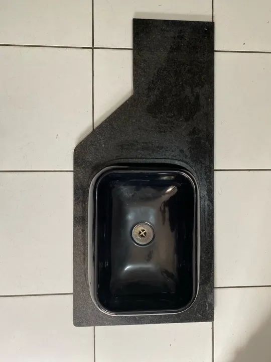 Pia de mármore granito com cuba embutida  - Foto 2