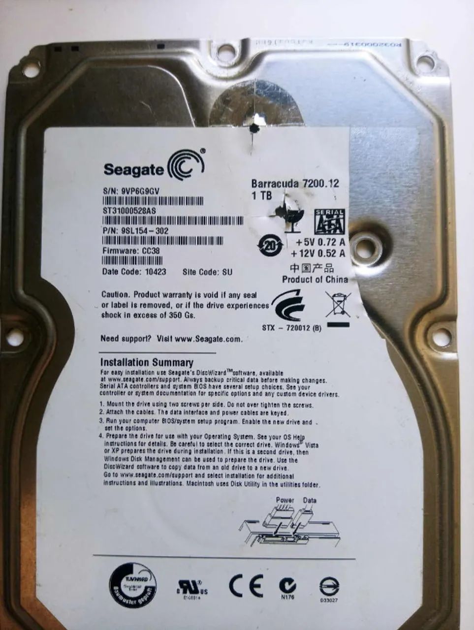 Placa Lógica HD Seagate ST31000528AS - Foto 3