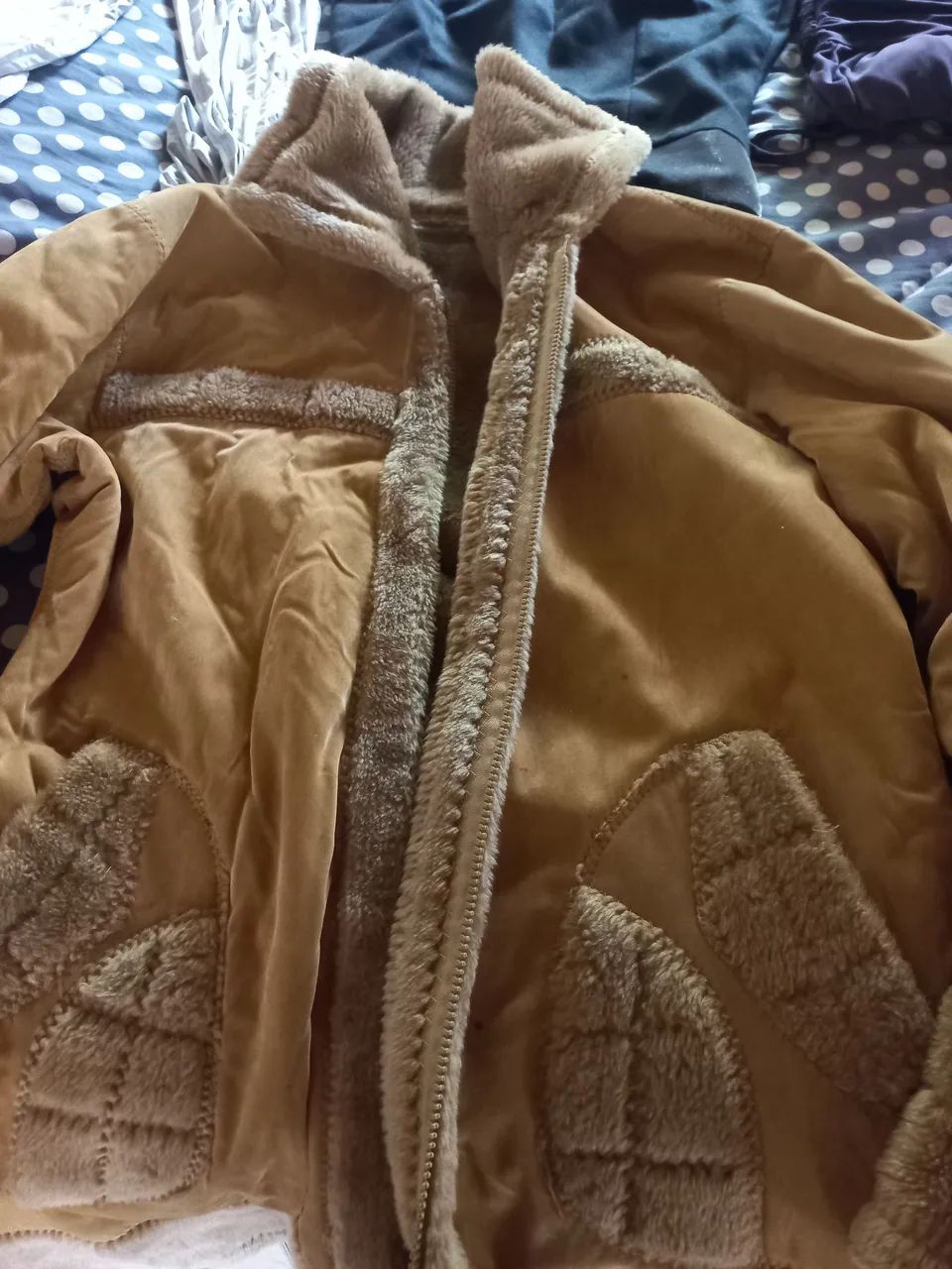 Casaco de Pelúcia Marrom importado EUA