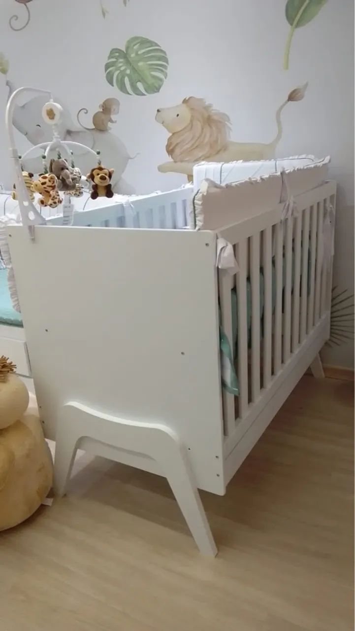 Berço 5x1 americano com colchão Ortobom!