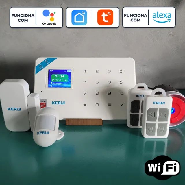 Central Sistema de Alarme WIFI Inteligente Alexa e Google /TUYA