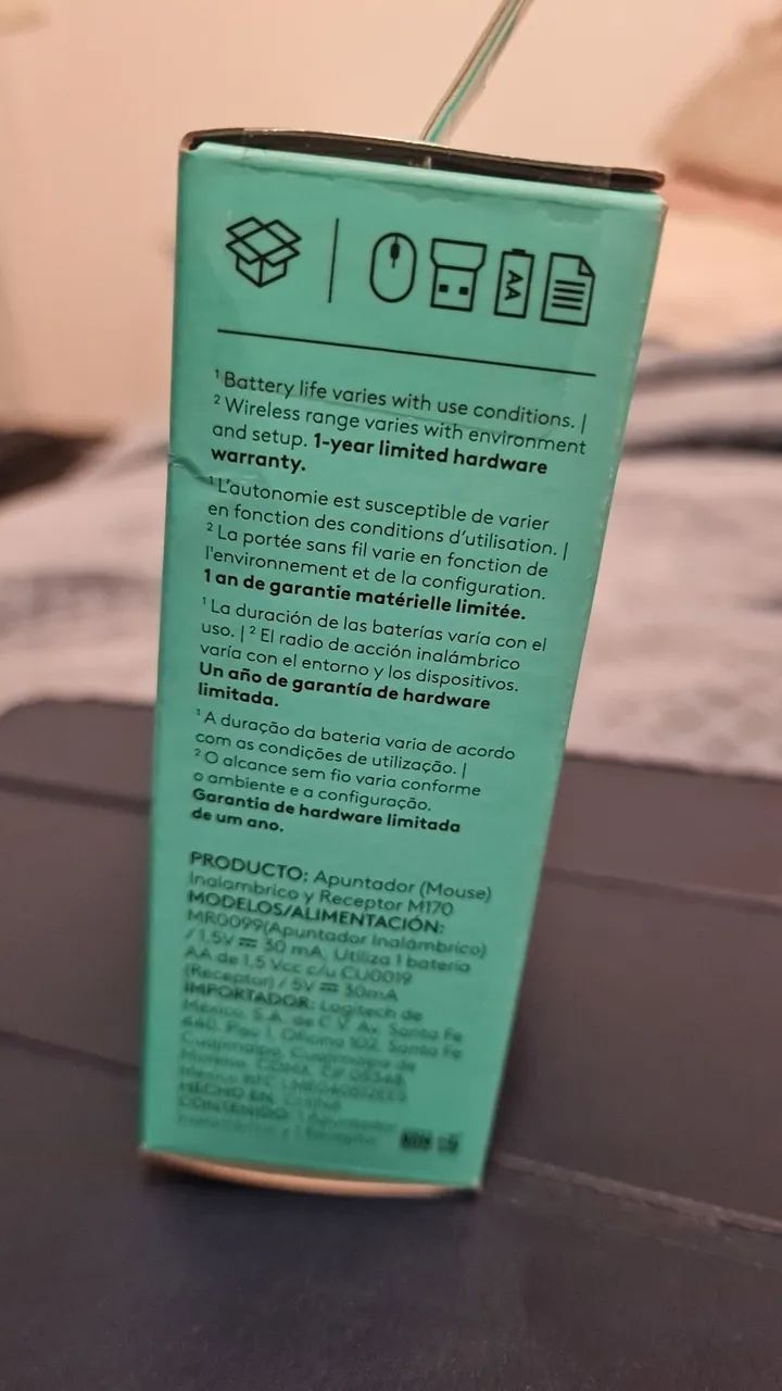 Mouse Logitech M170 Sem Fio - NOVO NA CAIXA!  - Foto 5
