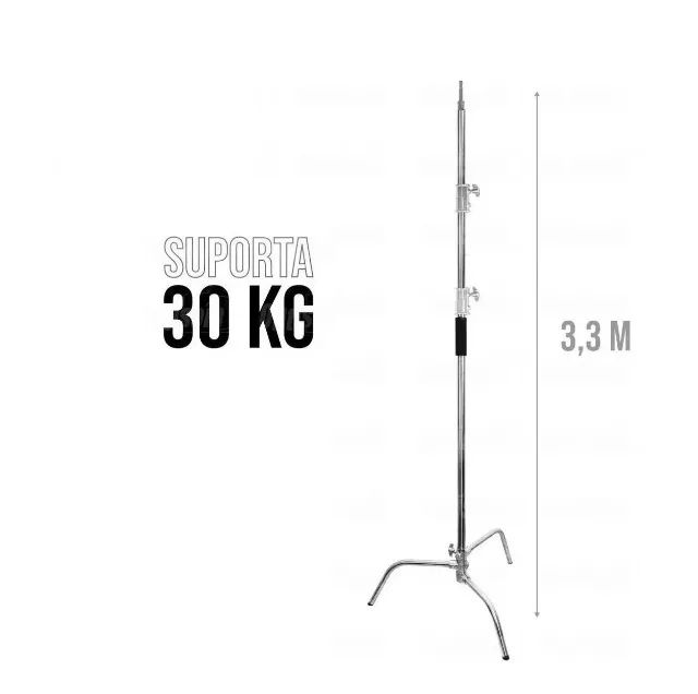 Tripé Girafa Profissional aço Inox 3m novinho