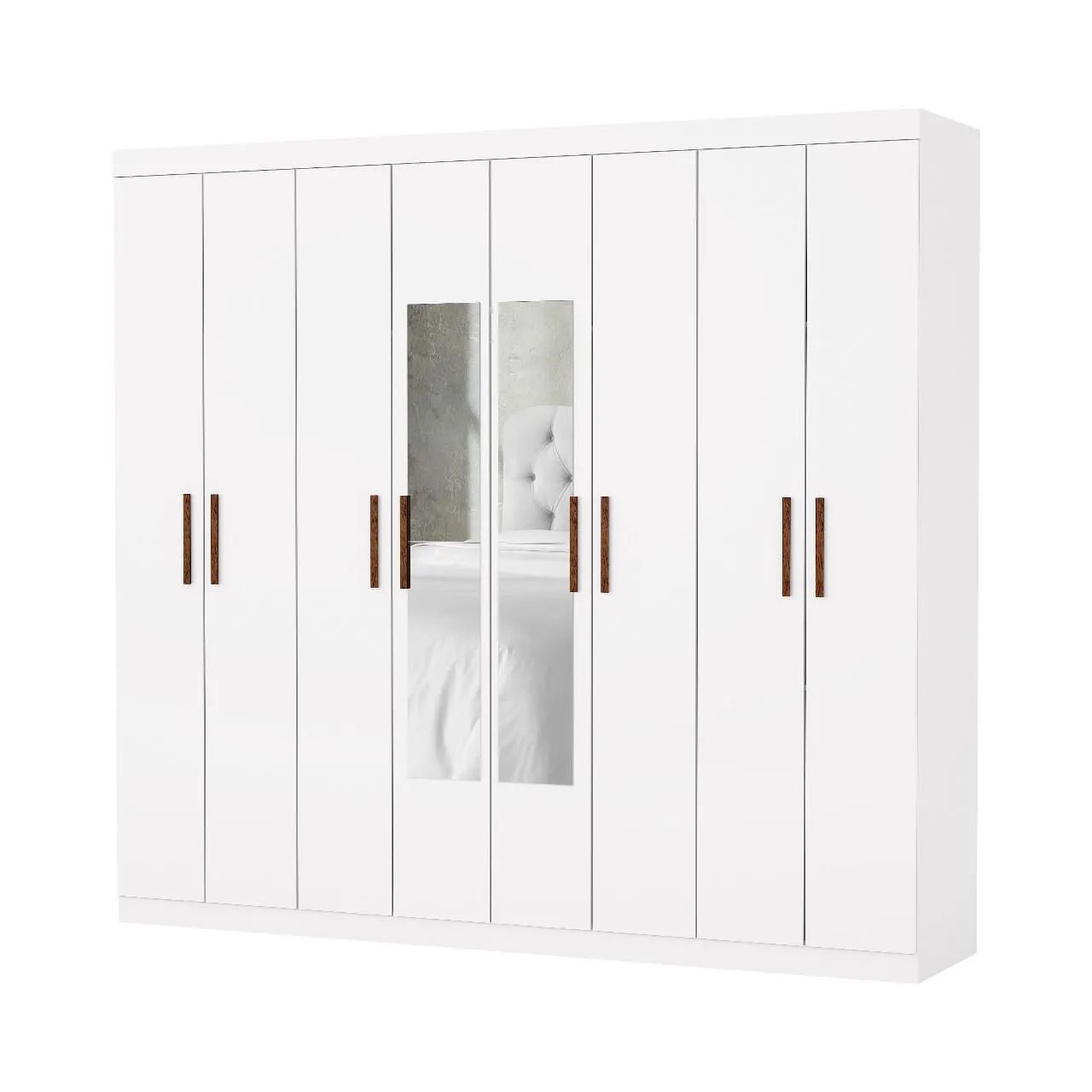 Guarda-Roupa 8 Portas com Espelho - Foto 5