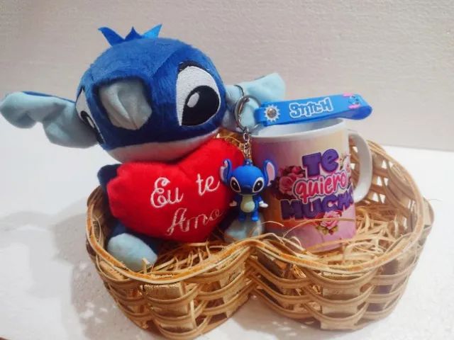 Cesta do Stitch - Cesta para Presente 