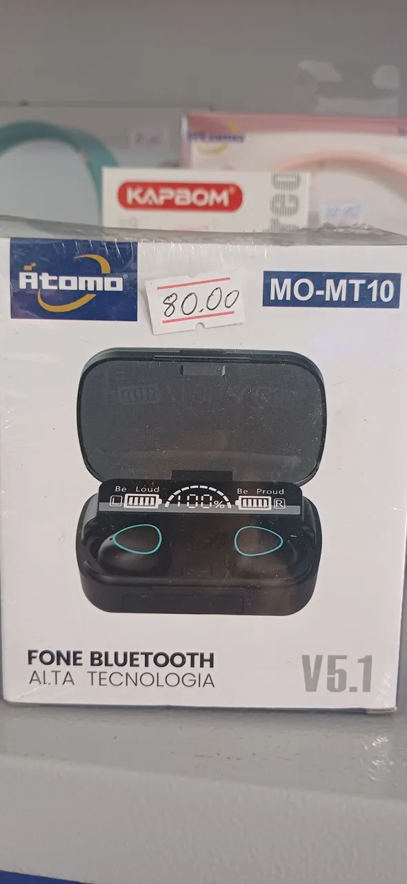Fone Bluetooth Atomo MO-MT10 V5.1