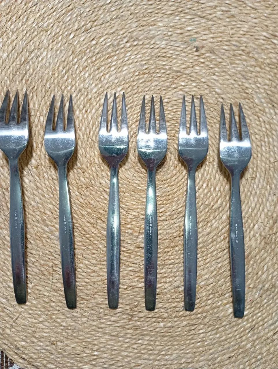 Conjunto 6 garfos sobremesa inox Wolff 