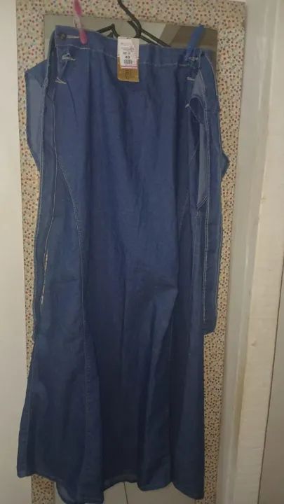 Saia jeans longa tam 40 NOVA