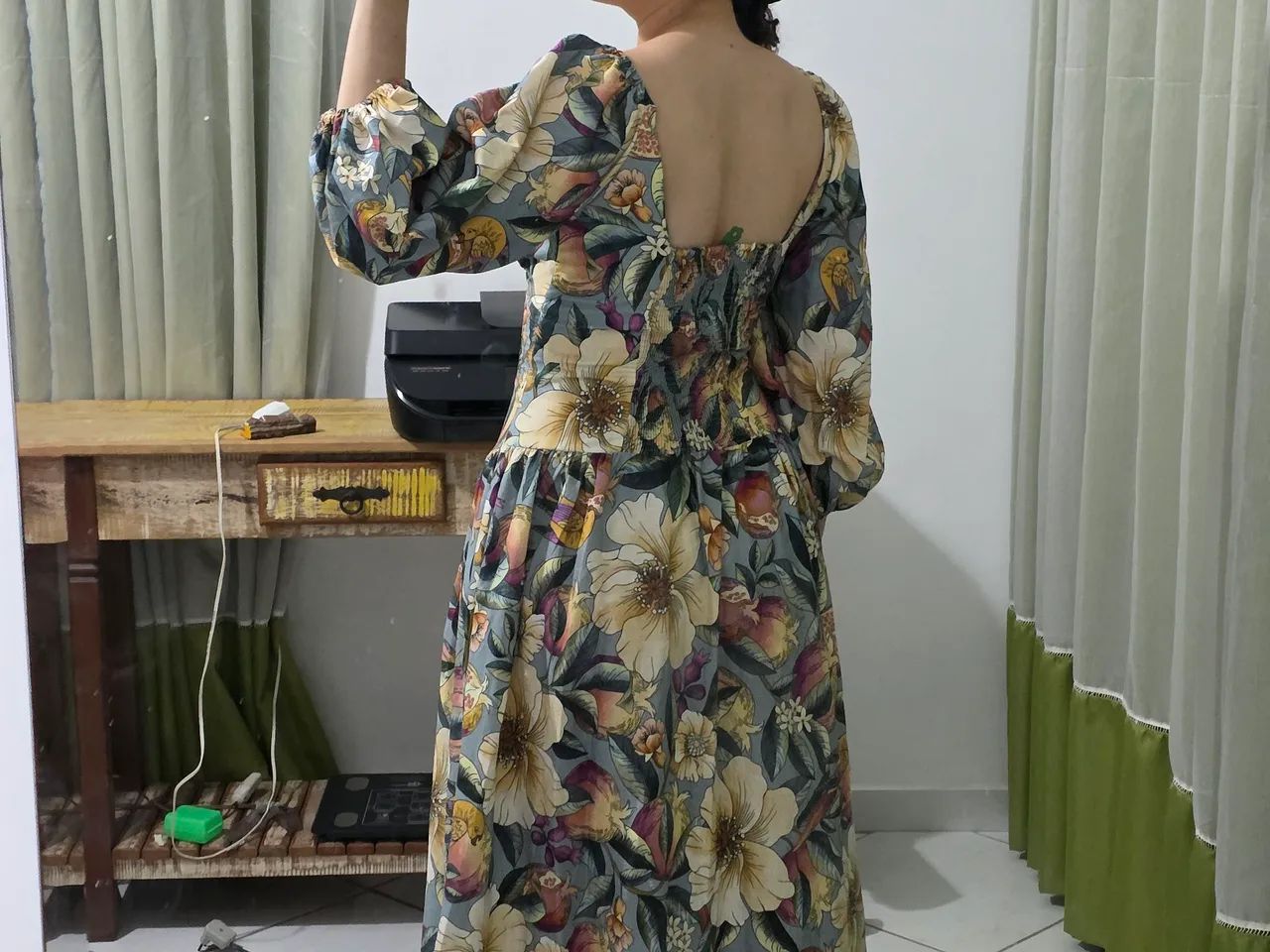 Desapego Farm Vestido Longo - Foto 3