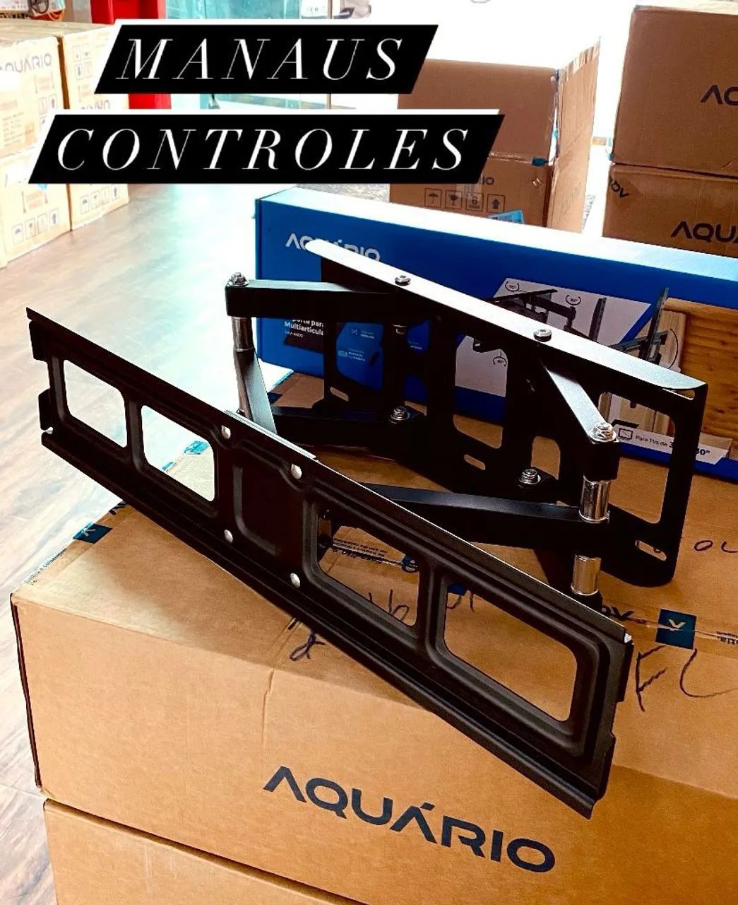 Suporte para Tv Articulado até 80 Polegadas com Braço Duplo ( Entrega Grátis )