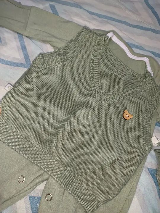 Saída maternidade- verde - 0 a 3 meses - Foto 3