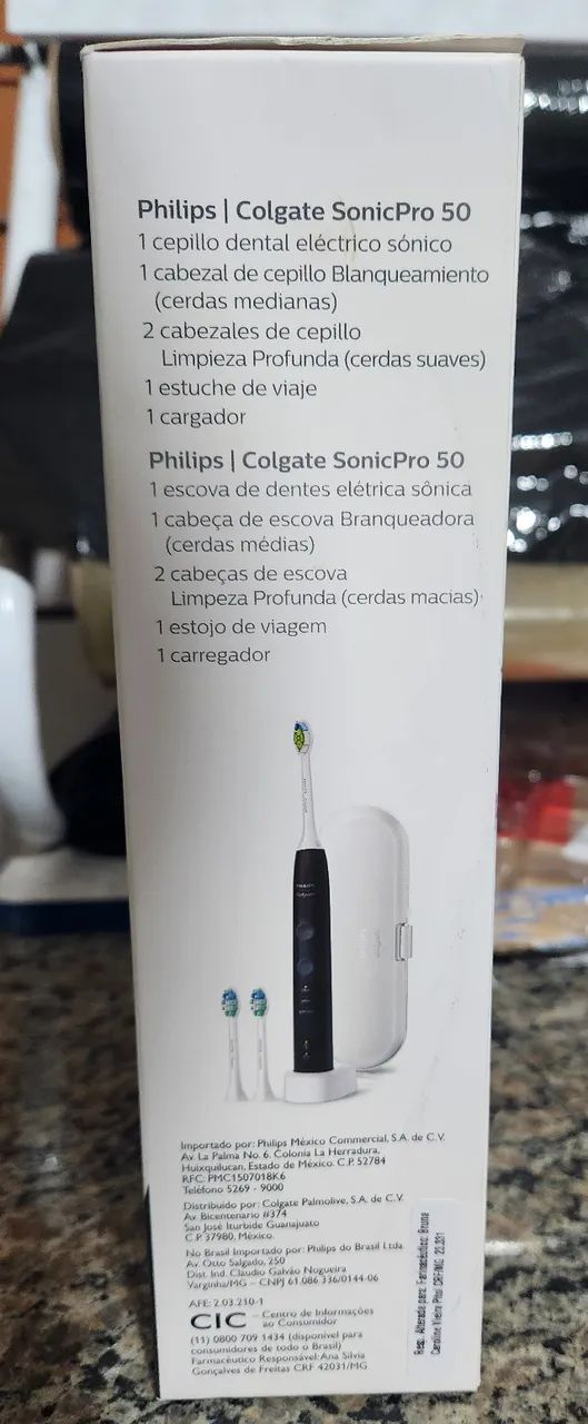  Colgate Philips Sonic Pro 50 - Escova De Dente Elétrica Recarregável Bivolt Com 2 Refis E - Foto 6