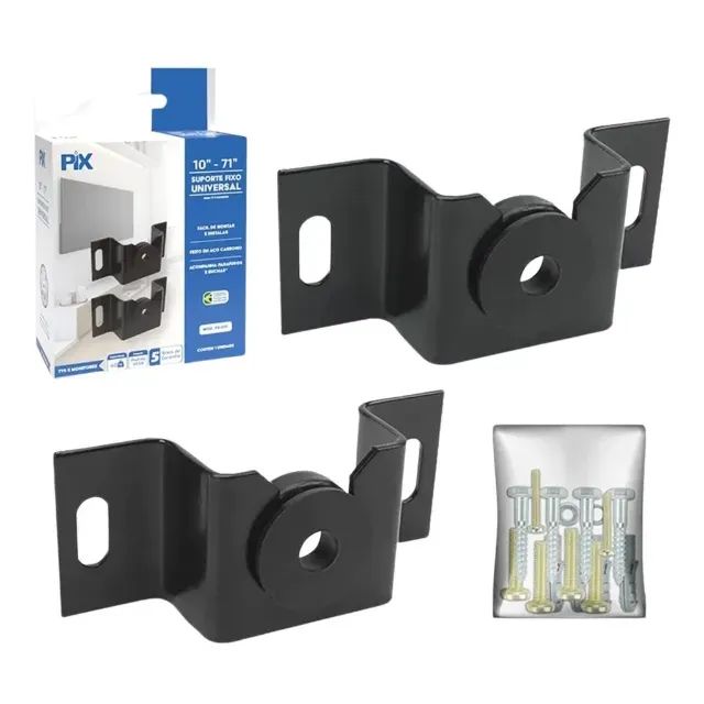 Suporte Fixo Universal para TV/Monitor LED/LCD 10" a 71" - PIX - Novo