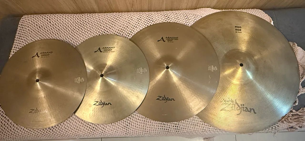 Kit Pratos Zildjian Armand e avedis 14 16 20