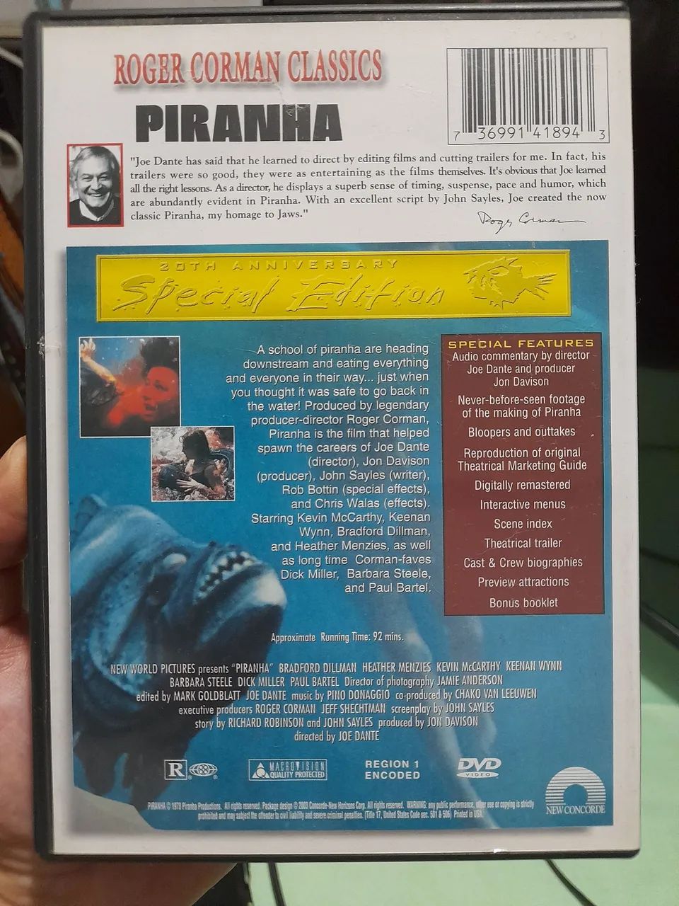 DVD Piranha - Roger Corman Classics - Edição Especial - Foto 2