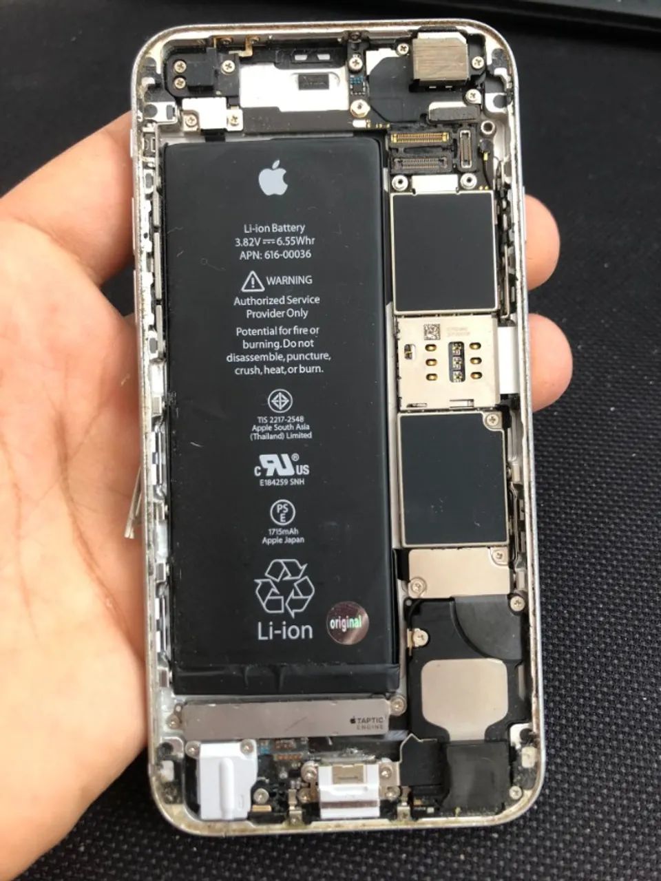 iPhone 6s + bateria NOVA + tela extra NOVA (defeito na placa) - Foto 6