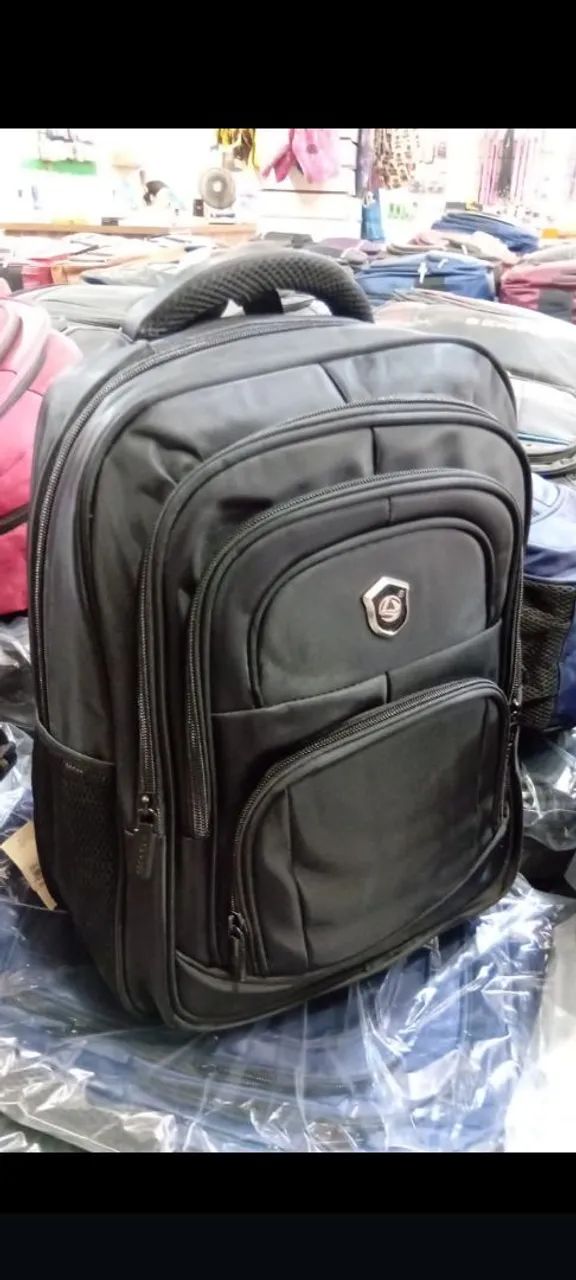 Mochila Escolar Reforçada - Azul ou Preta - Foto 5