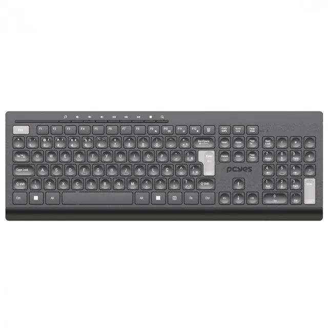 Teclado Sem Fio USB Pcyes PTOSFWAB - WZetta