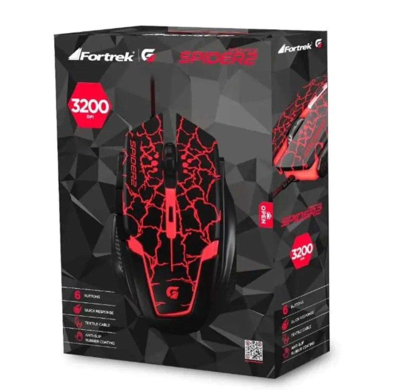 Mouse Gamer Fortrek Spider2 3200 DPI - Foto 2