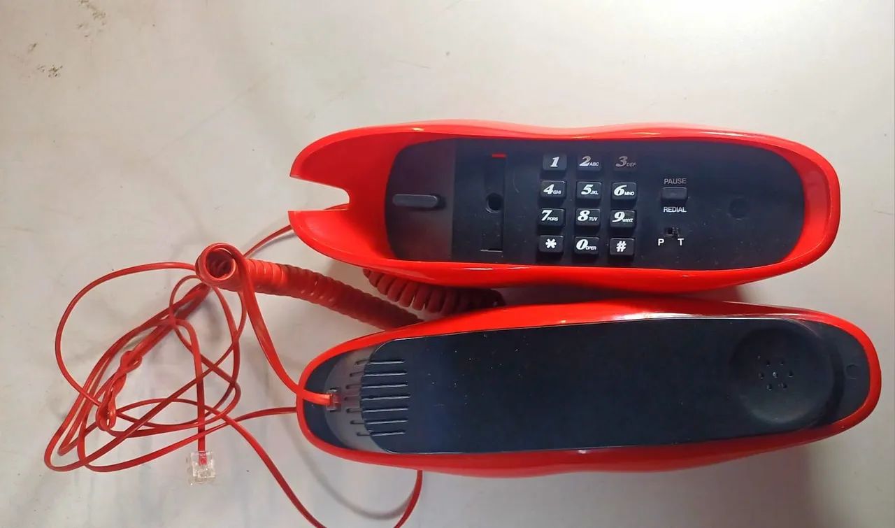 Telefone Fixo em Forma de Boca - Design Vintage sem TESTAR  - Foto 5