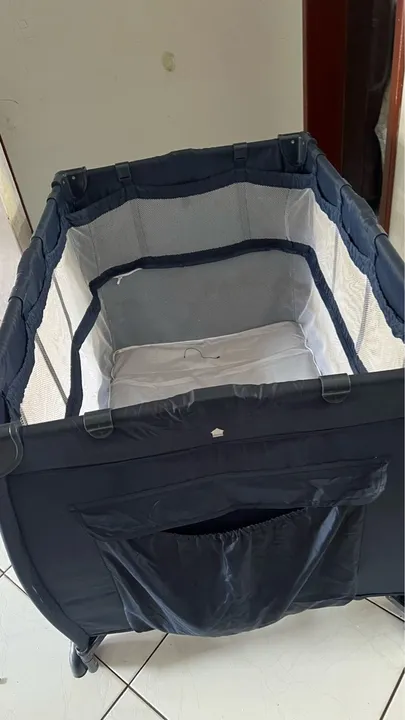 Berço portátil Galzerano para bebê - Azul