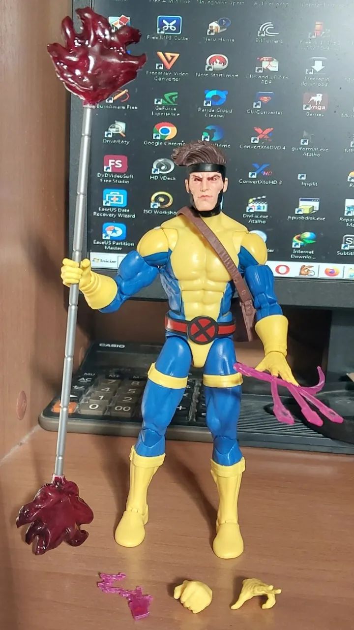 Marvel Legends Gambit X-men Three Pack 60th Anniversary Hasbro original - Foto 3