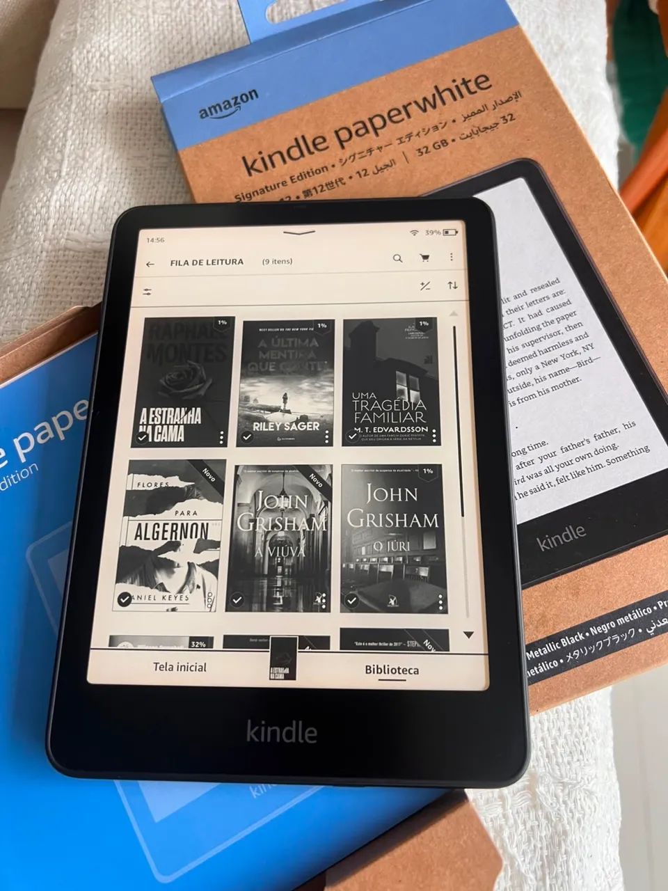 Kindle Paperwhite Signature Edition. 32 GB de armazenamento