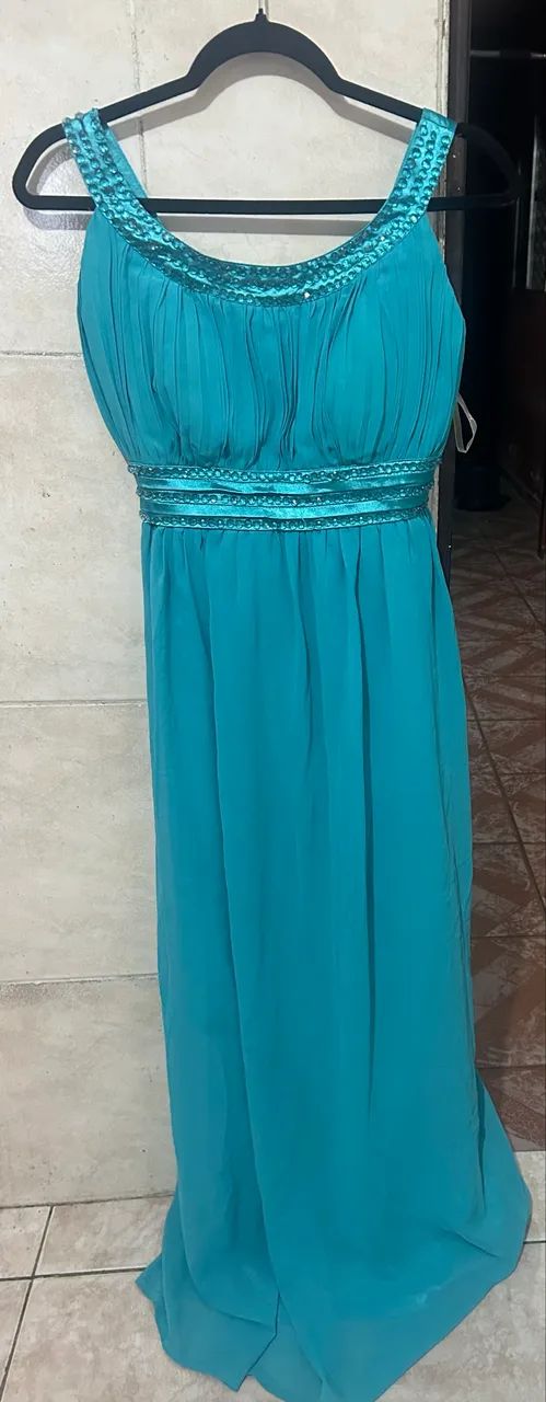 Vestido Azul Festa