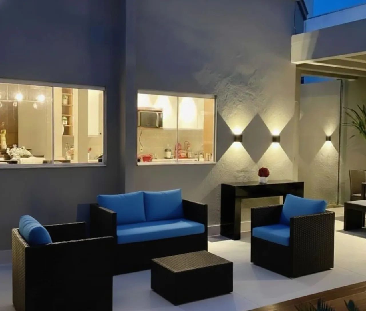 Jogos de sofás Novos de área externa Modelo Living 