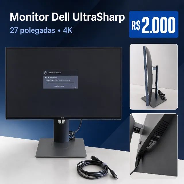 Monitor 4K Dell Ultrasharp 27 Pol