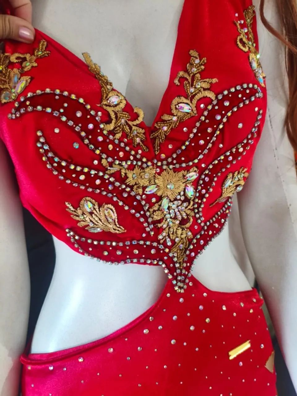  Vestido vermelho para Dança do ventre - Foto 3