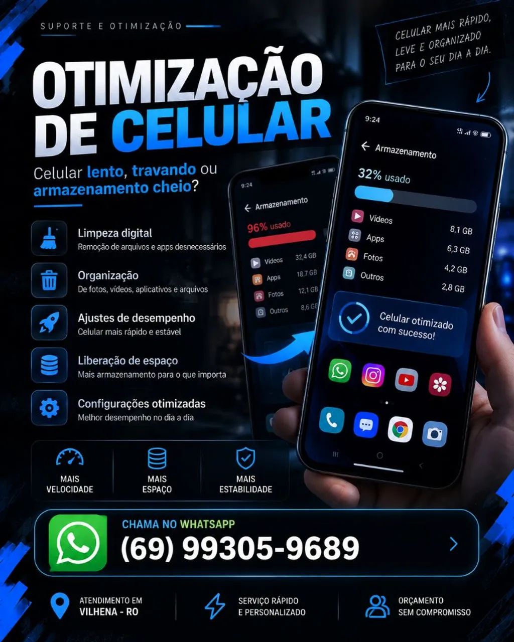 Otimização de Celular e PC | Limpeza, Desempenho e Jogos - Foto 2