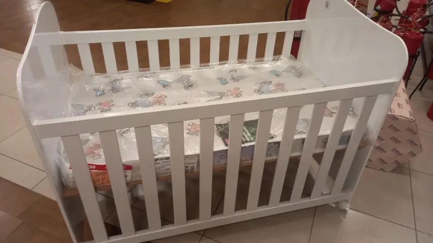 Berço americano peroba Duda branco