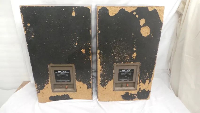 CAIXAS DE SOM ANTIGAS POLYVOX MODELO PROJECT 123 RARAS
