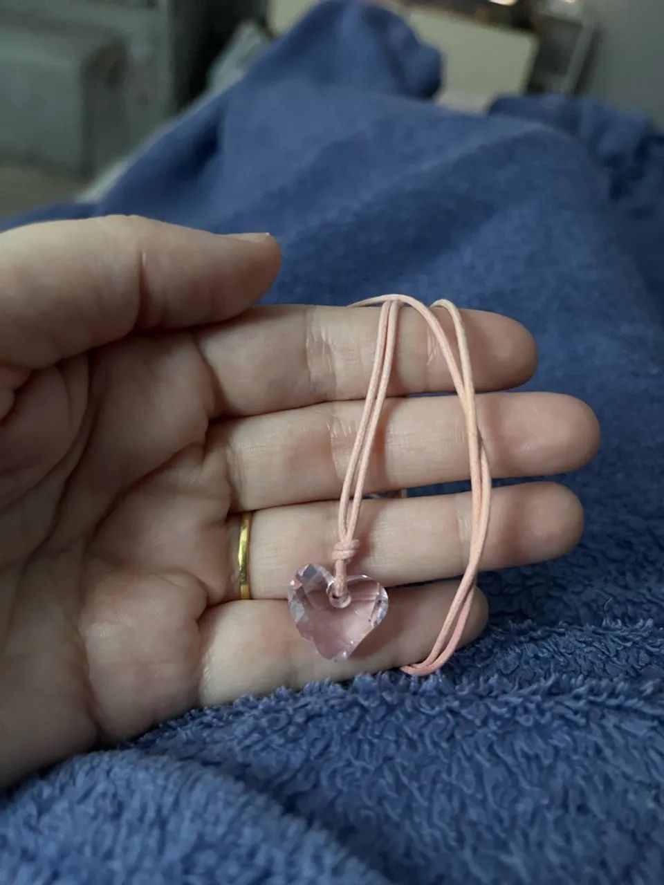 Colar Swarovski coração rosa  - Foto 5