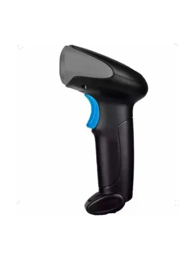 Leitor De Codigo De Barras Com Fio 1.6m Tomate Mdk-102 127/220v Azul Usb - Foto 2