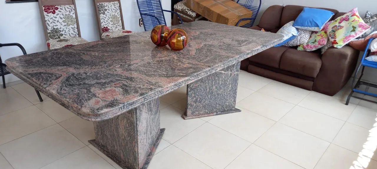 Mesa de marmore 2 metros e meio  - Foto 2