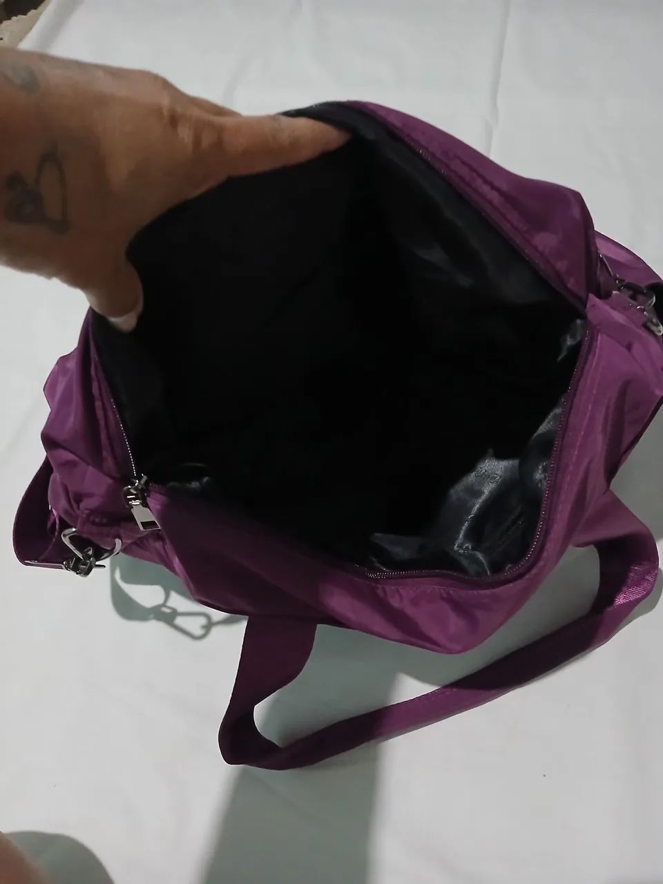 Bolsa transversal roxa - Foto 4